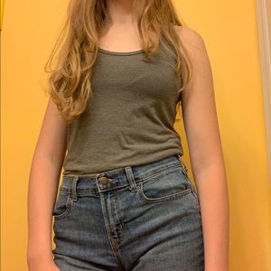 Simple grey tank top
